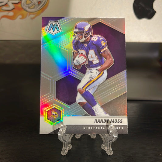 2021 Panini Mosaic Randy Moss Minnesota Vikings #130 Silver
