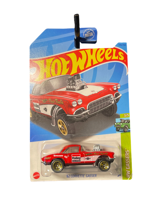 Hot Wheels ‘62 Corvette Gasser Red 3/5