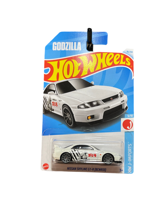 Hot Wheels Nissan Skyline GT-R Godzilla (BCNR33) white