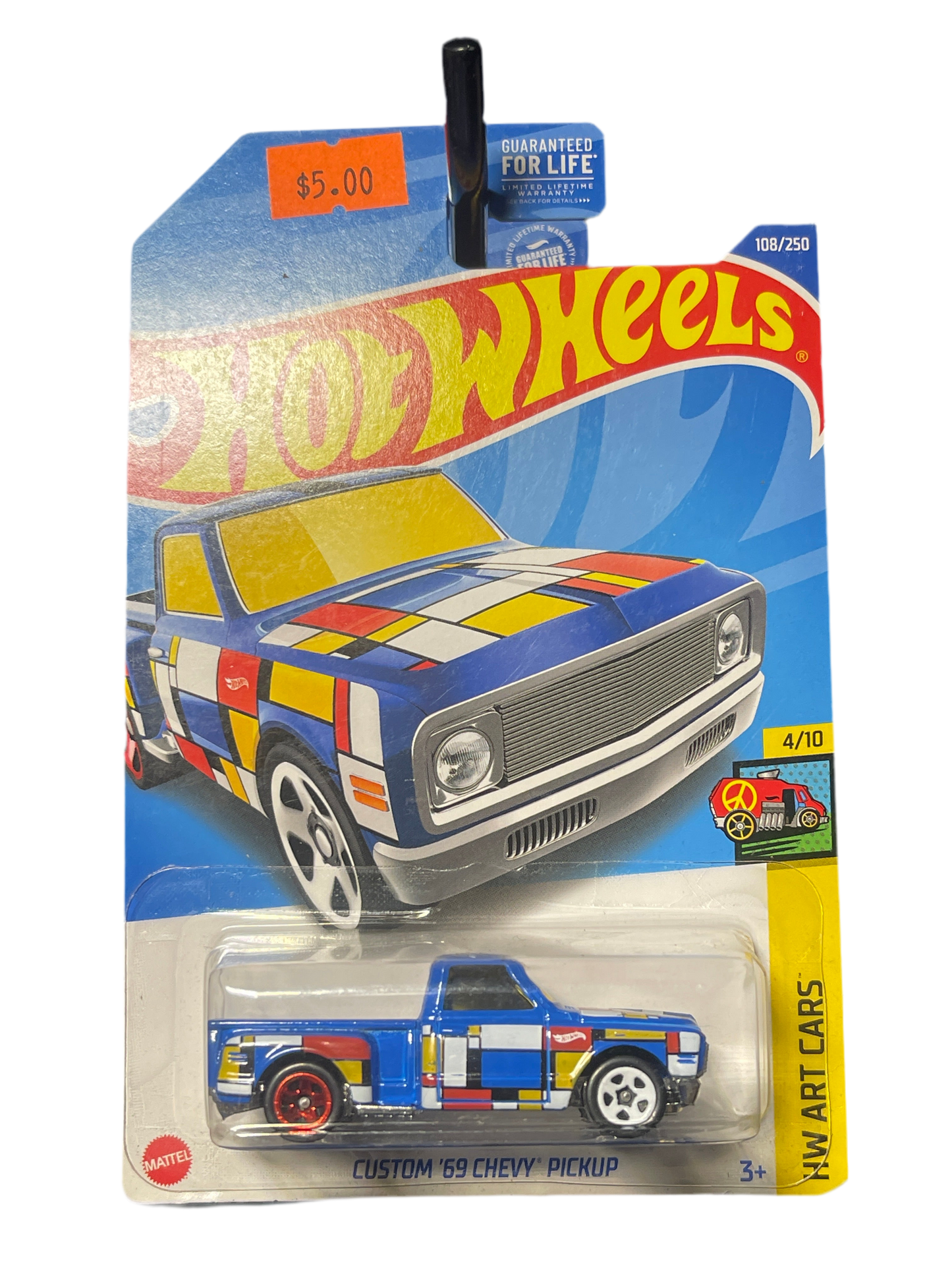 Hot Wheels Art Cars Custom ‘69 Chevy Pickup Blue