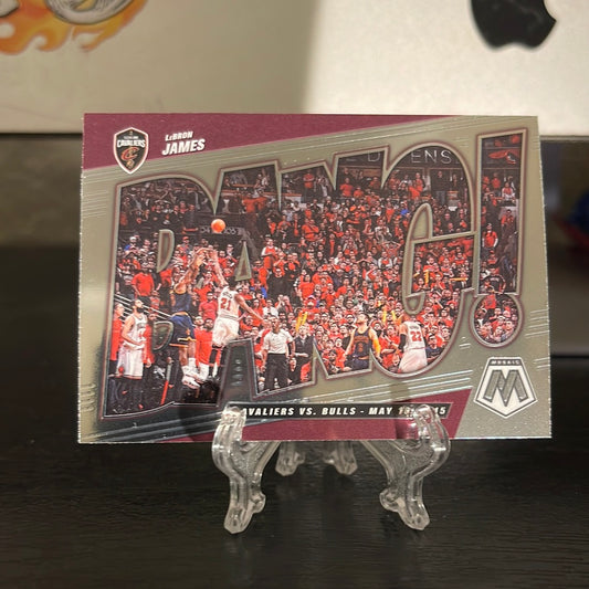 2021-22 Panini Mosaic Lebron James Bang! Cavaliers vs Bulls #12