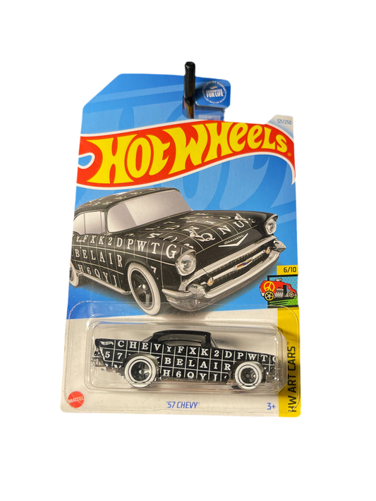 Hot Wheels Art Cars ‘57 Chevy Black