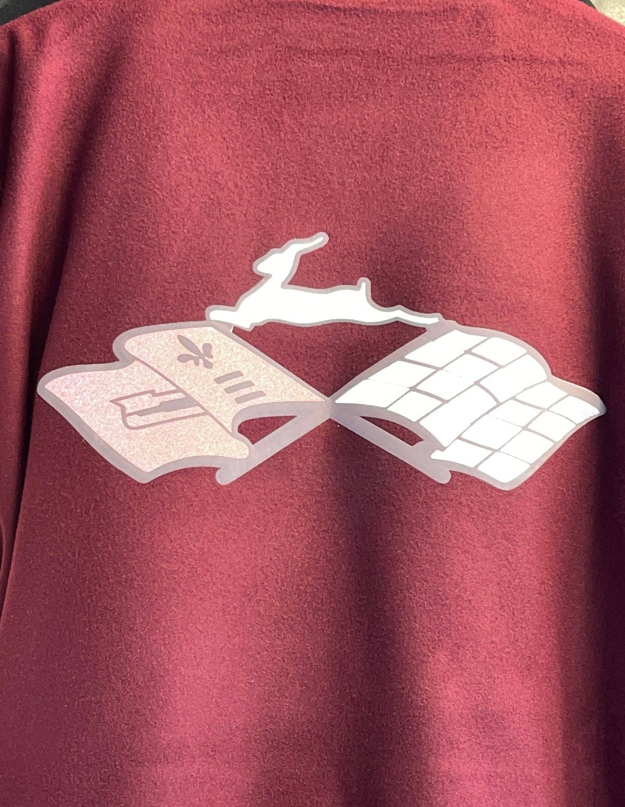 Impala University ‘94 ‘95 ‘96 Heavy Letterman Varsity Jacket Burgundy/White