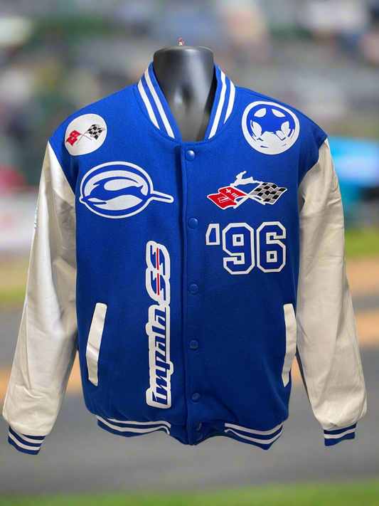 Impala University ‘94 ‘95 ‘96 Heavy Letterman Varsity Jacket Blue/White