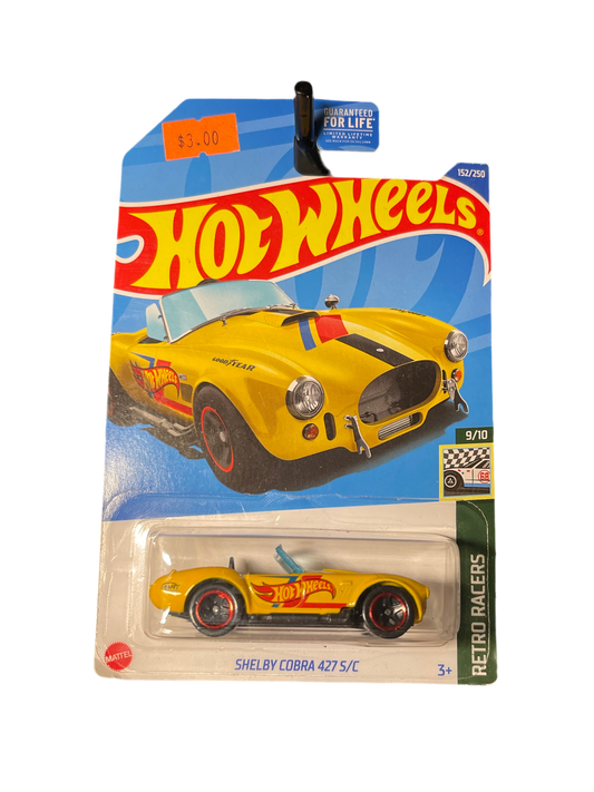 Hot Wheels Shelby Cobra 427 S/C Yellow 9/10