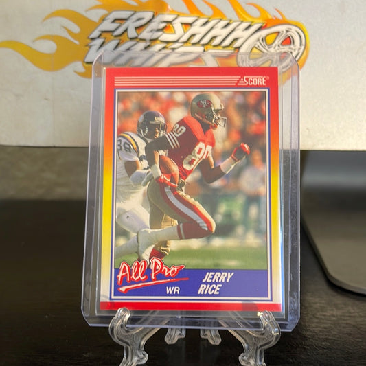 1990 NFL Score All Pro WR #590 Jerry Rice Wide Receiver San Francisco 49ers