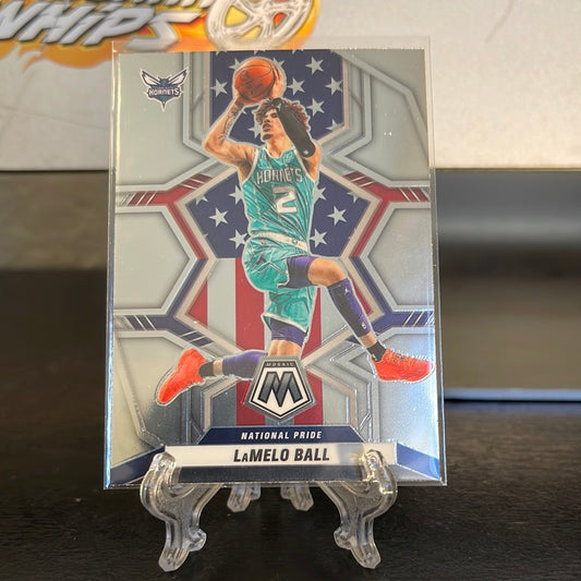 2021-22 Panini Mosaic Basketball LaMelo Ball National Pride #251 Hornets