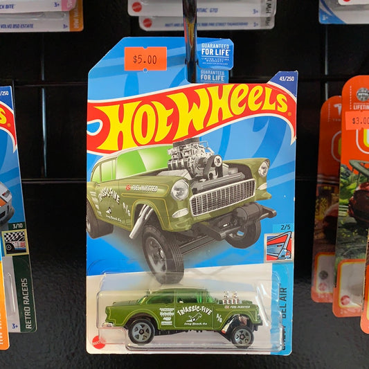 Hot Wheels ‘55 Chevy Bel Air Gasser Tri Five Green