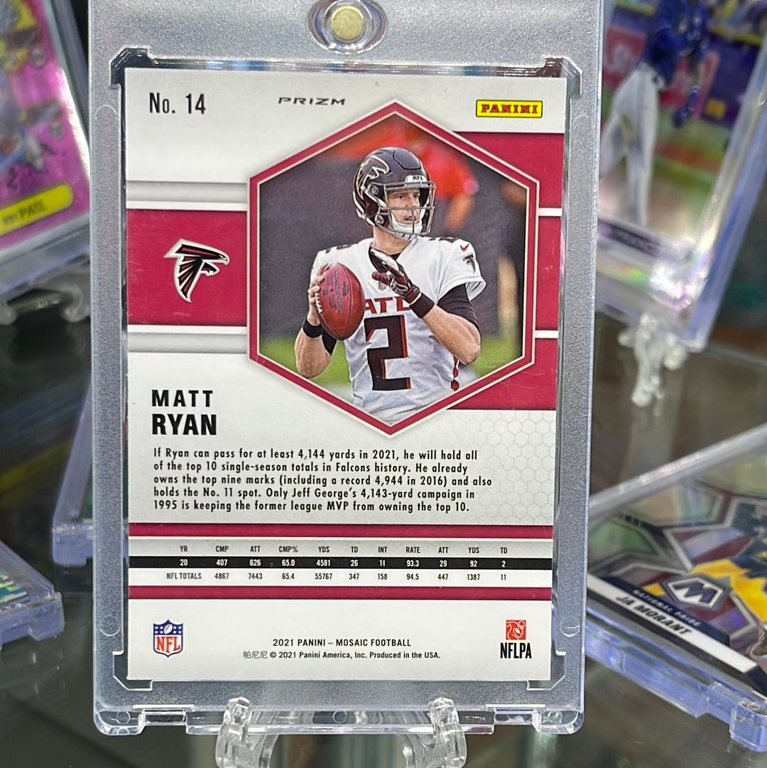 2021 Panini Mosaic Honeycomb Matt Ryan MINT