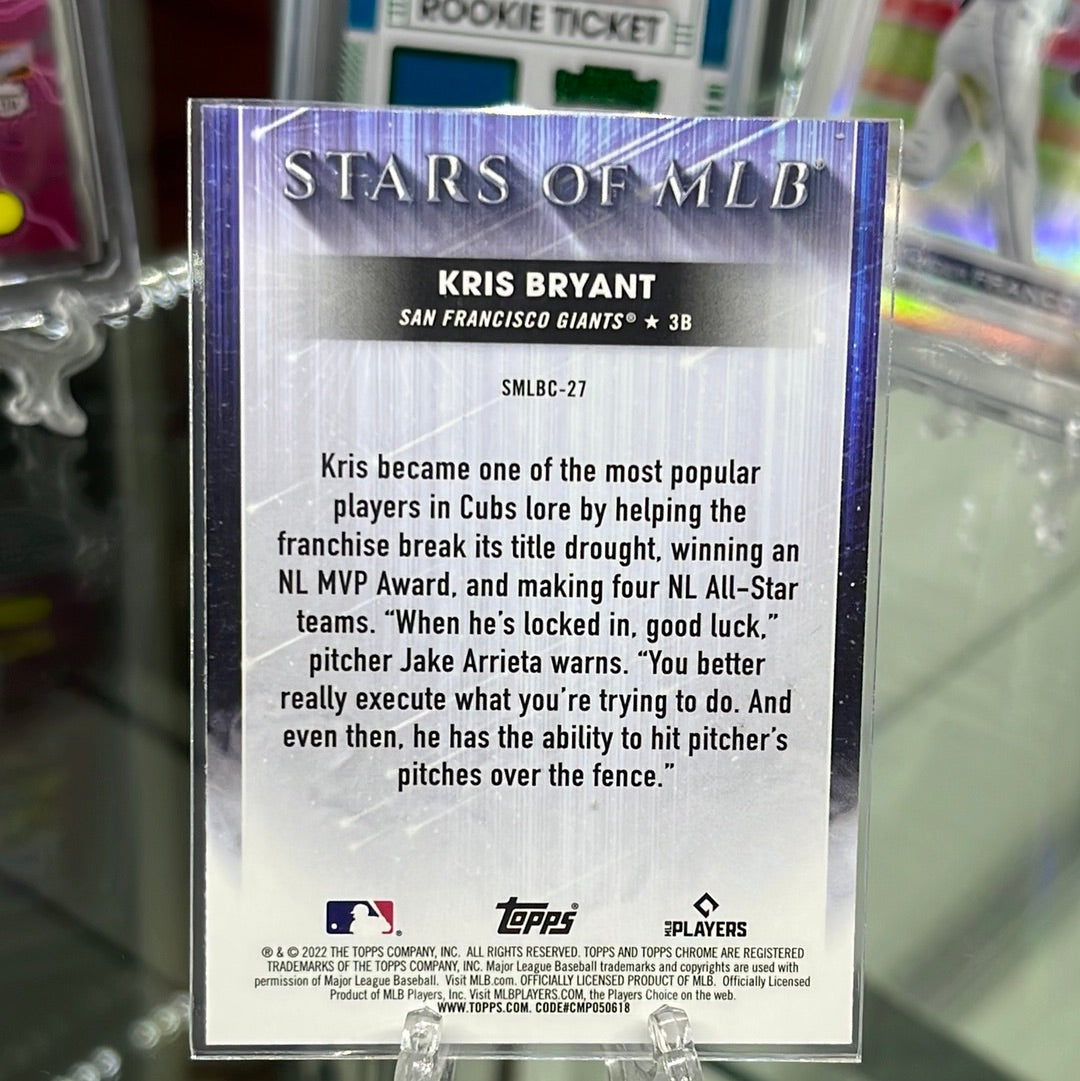 Kris Bryant 2022 Topps Chrome Stars of the MLB Holo #SMLB-27