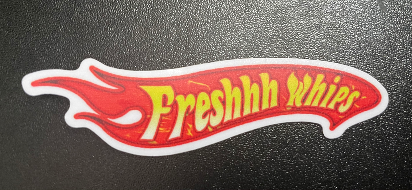 Freshhh Whips Classic Logo Stickers
