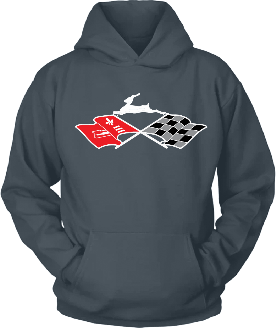 Cross Flags & Leaping Deer Emblem Hoodie DTF