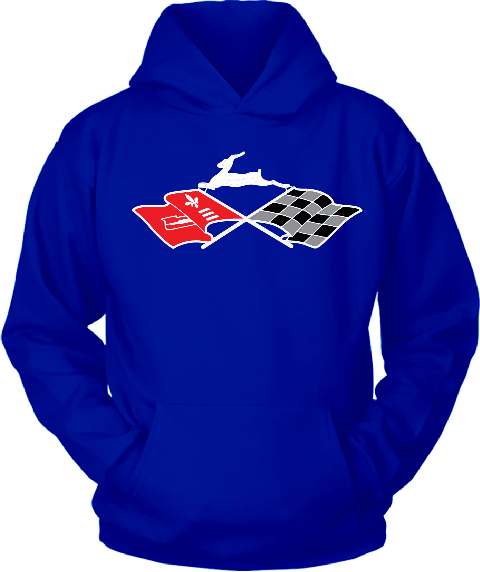 Cross Flags & Leaping Deer Emblem Hoodie DTF