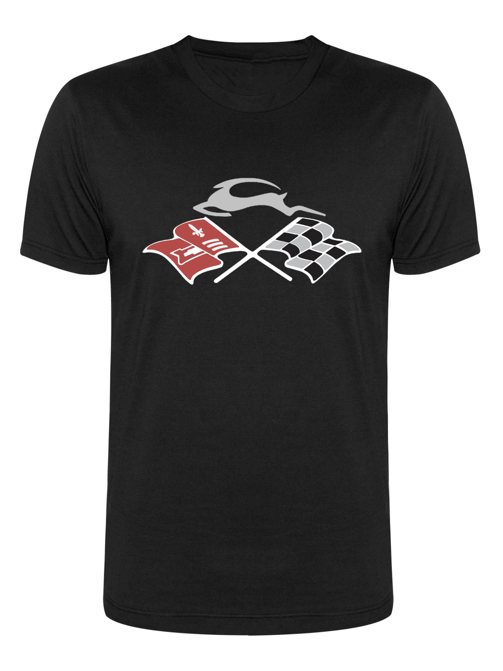 Reflective Cross Flags & Leaping Deer T-Shirt