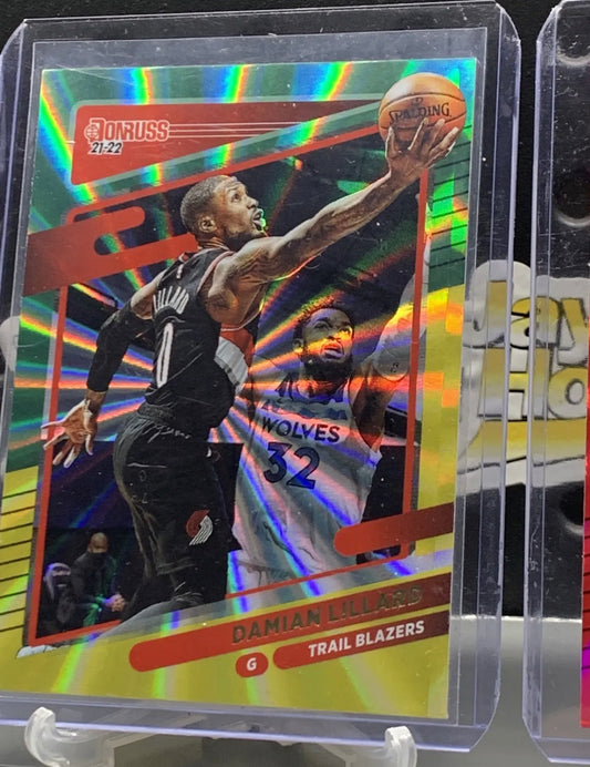 Damian Lillard 2021-2022 Donruss Basketball Green Lazer / Pink Lazer Combo 🔥🔥