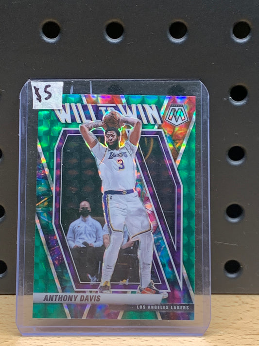 2020-21 Panini Mosaic Anthony Davis Will To Win Green Mosaic #20 LA Lakers