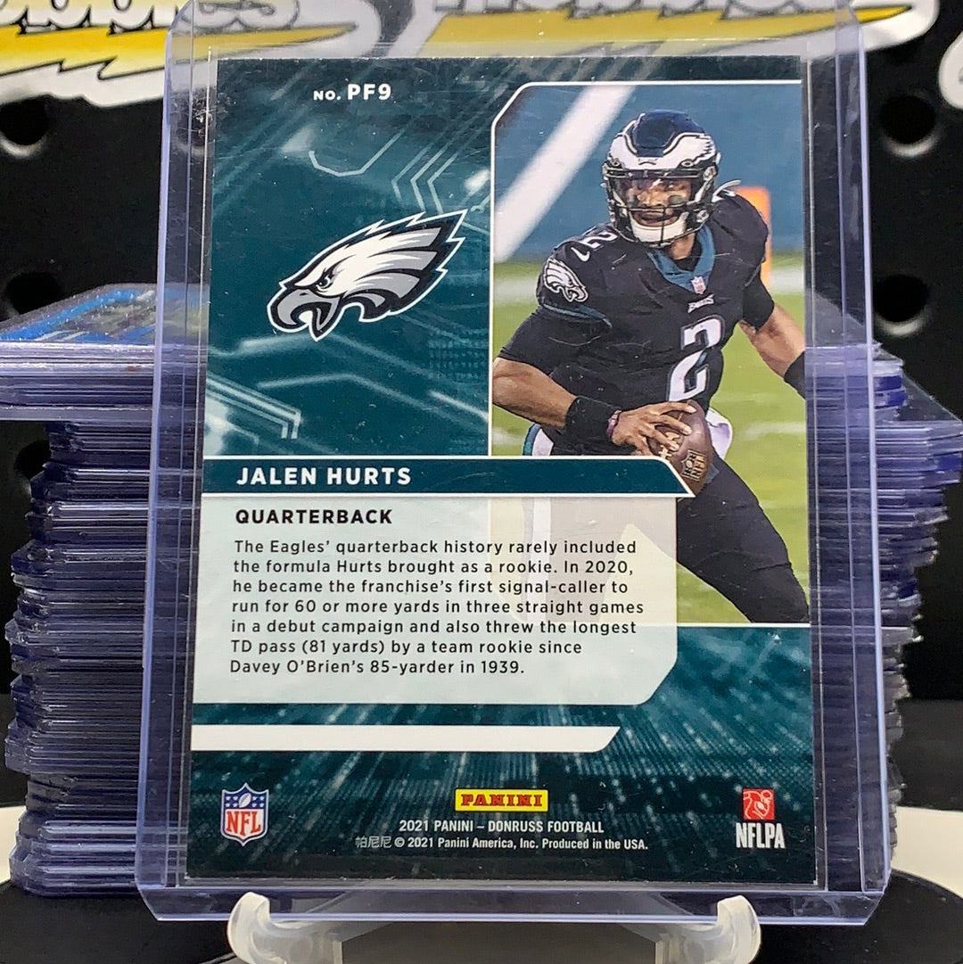 2021 Panini Donruss Power Formulas Jalen Hurts #PF9 Philadelphia eagles NFL rare