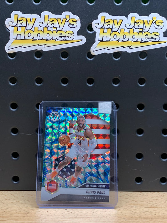 2020-21 Panini Mosaic Chris Paul #251 Blue Reactive Prizm National Pride