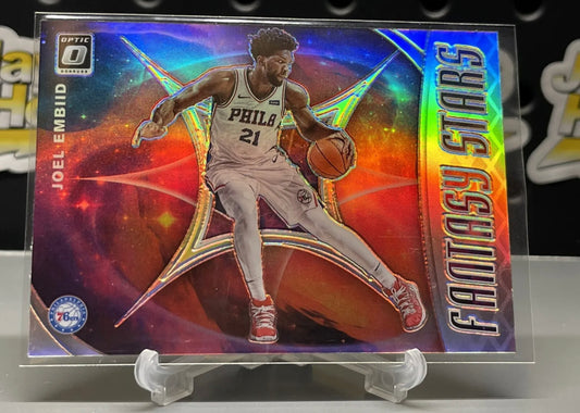 2019-20 Optic Joel Embiid Fantasy Stars Holo Insert #3 76ERS EB71