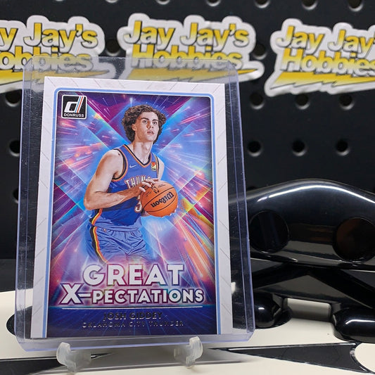 2021-22 Panini Donruss Josh Giddey #19 Rookie Great X-Pectations Insert OKC