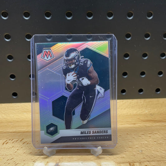 2021 Panini Mosaic Football Miles Sanders Silver Prizm Philadelphia Eagles #163