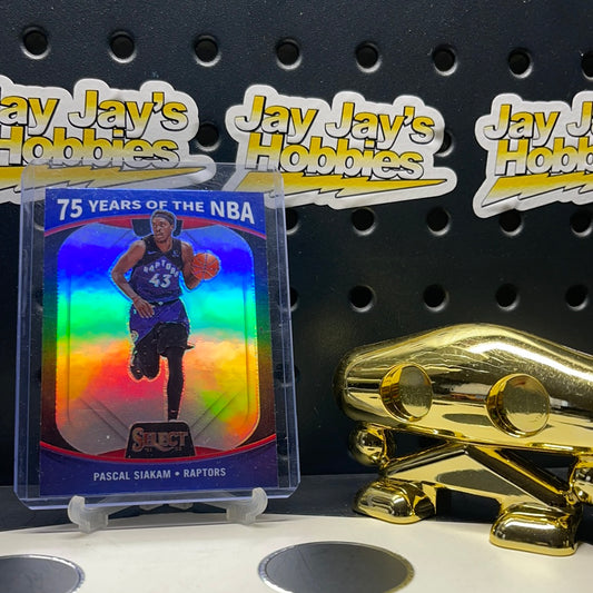 Pascal Siakam 2021-22 Panini Select Silver Prizm 75 Years of the NBA Raptors #58