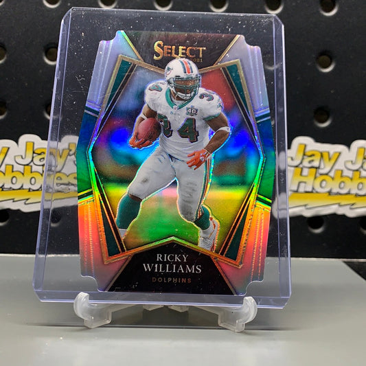 2021 PANINI SELECT RICKY WILLIAMS SILVER PRIZM DIE-CUT PREMIER LEVEL #136 SP