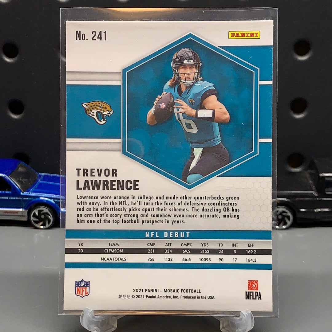 2021 Panini Mosaic TREVOR LAWRENCE NFL DEBUT BASE RC Jaguars #241