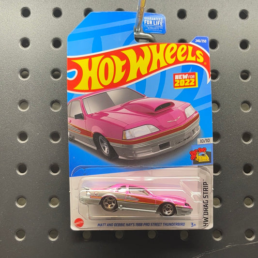 HOT WHEELS 2022 #246 MATT AND DEBBIE HAY'S 1988 PRO STREET THUNDERBIRD