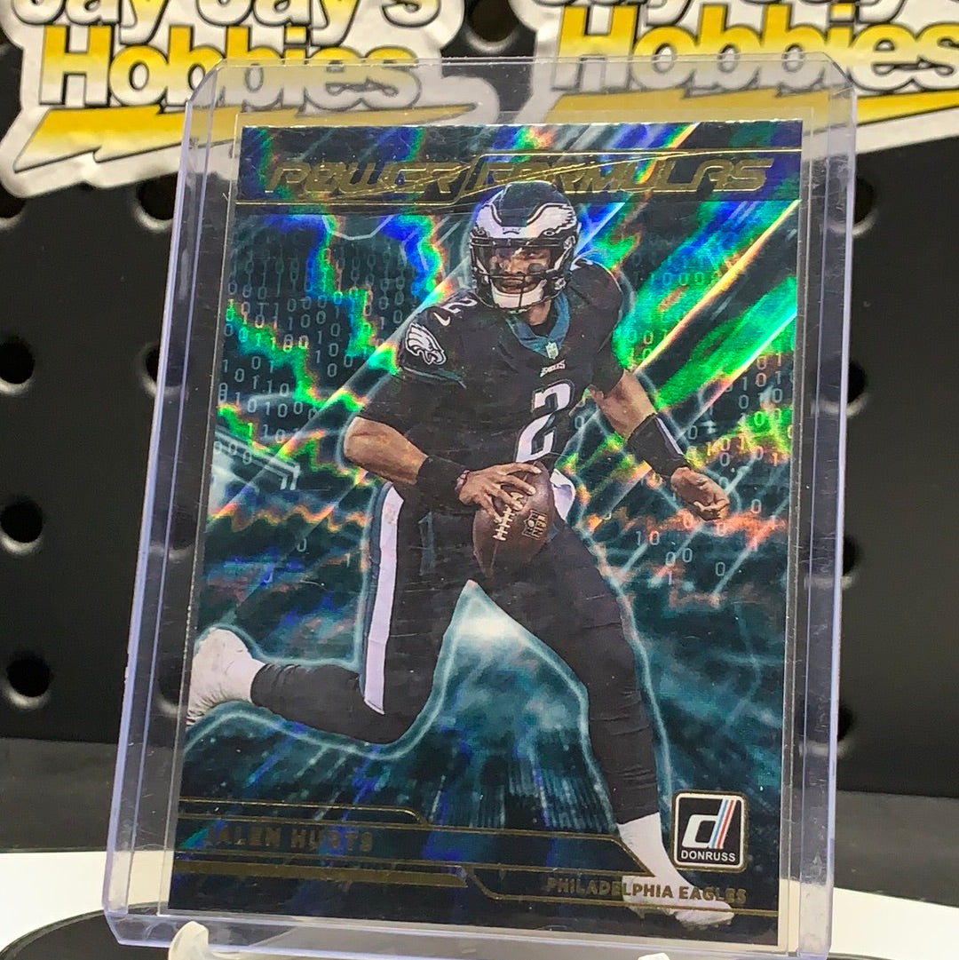 2021 Panini Donruss Power Formulas Jalen Hurts #PF9 Philadelphia eagles NFL rare