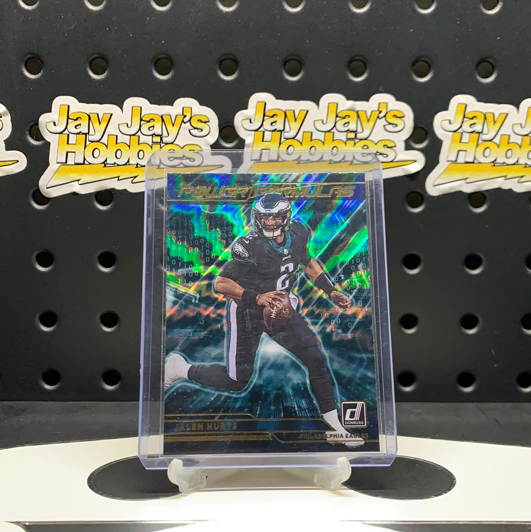 2021 Panini Donruss Power Formulas Jalen Hurts #PF9 Philadelphia eagles NFL rare