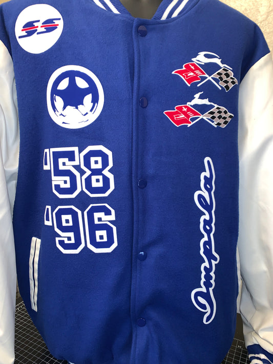 Impala University ‘58 ‘96 Letterman Heavy Varsity Jacket Blue/White