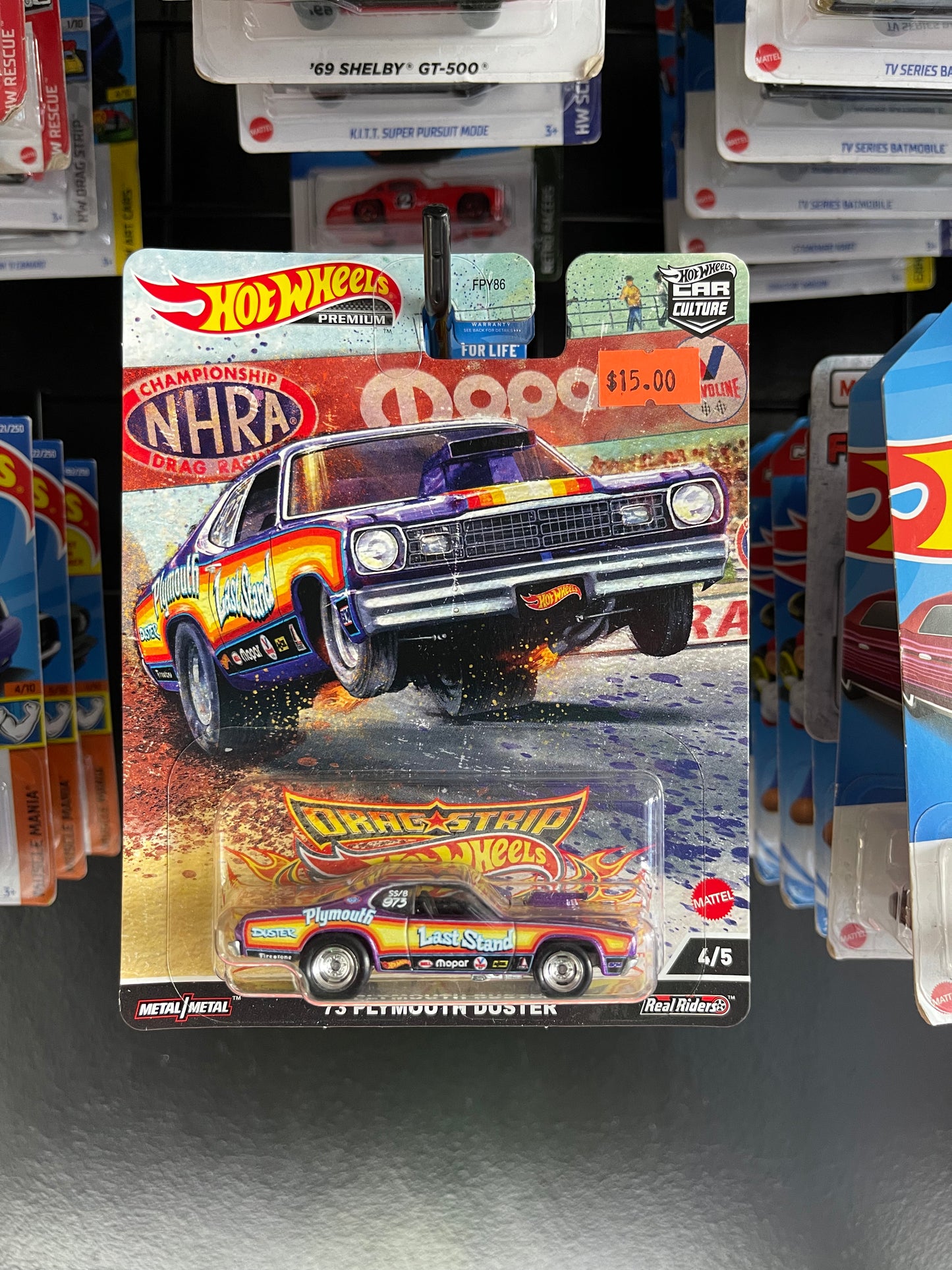 Hot Wheels Premium 73 Plymouth Duster Drag Strip Demons 4/5 Car Culture Diecast