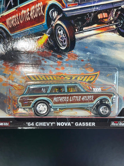 2023 HOT WHEELS DRAG STRIP DEMONS '64 CHEVY NOVA GASSER MOTHERS LITTLE HELPER