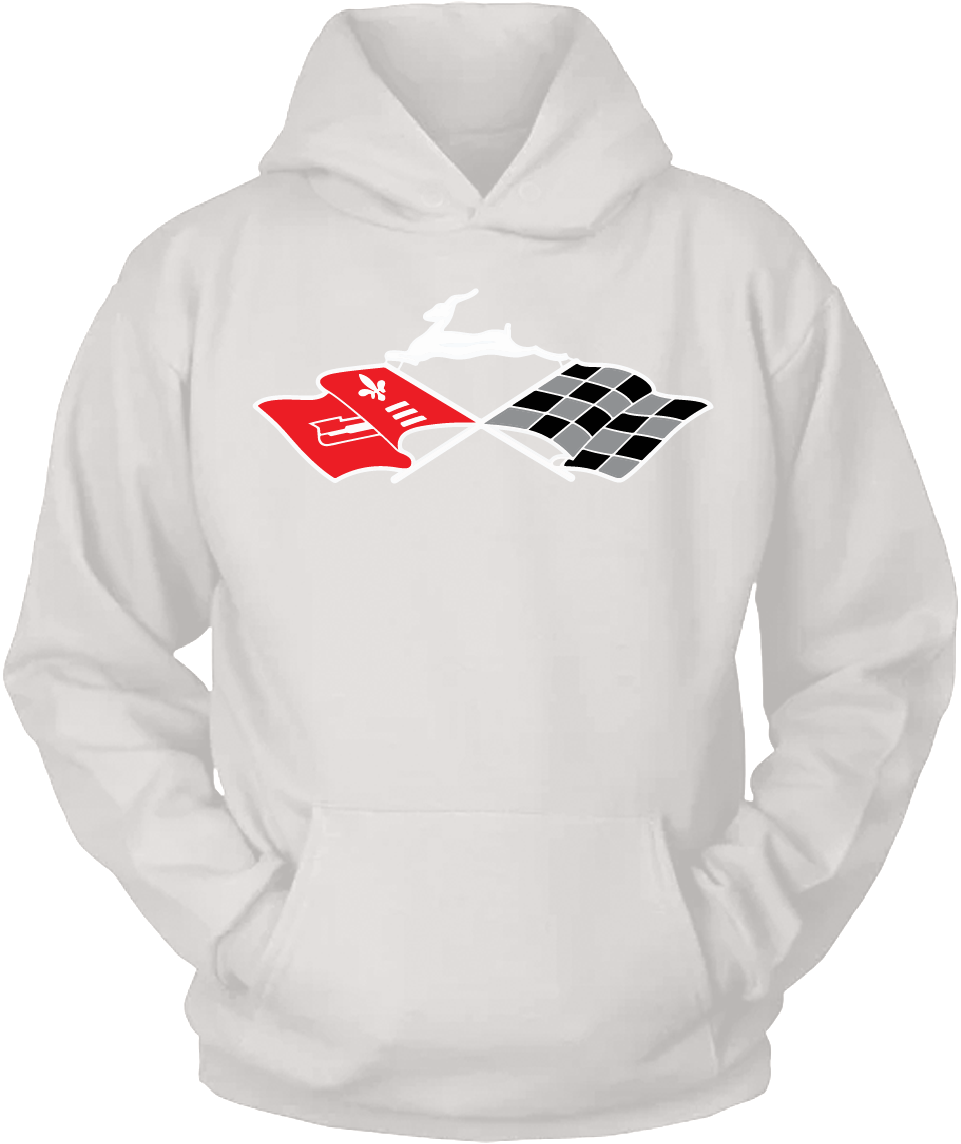 Cross Flags & Leaping Deer Emblem Hoodie DTF