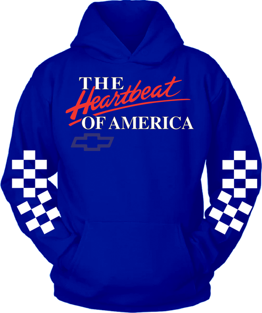 Reflective Heartbeat of America Racing Hoodie