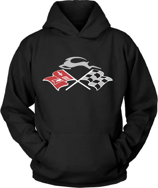 Cross Flags & Leaping Deer Hoodie DTF