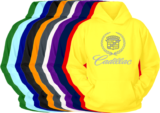 Cadillac Script Logo Hoodie DTF