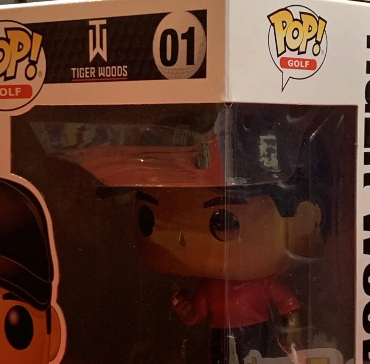 New Authentic Funko POP Golf  Tiger Woods  Red Shirt 01