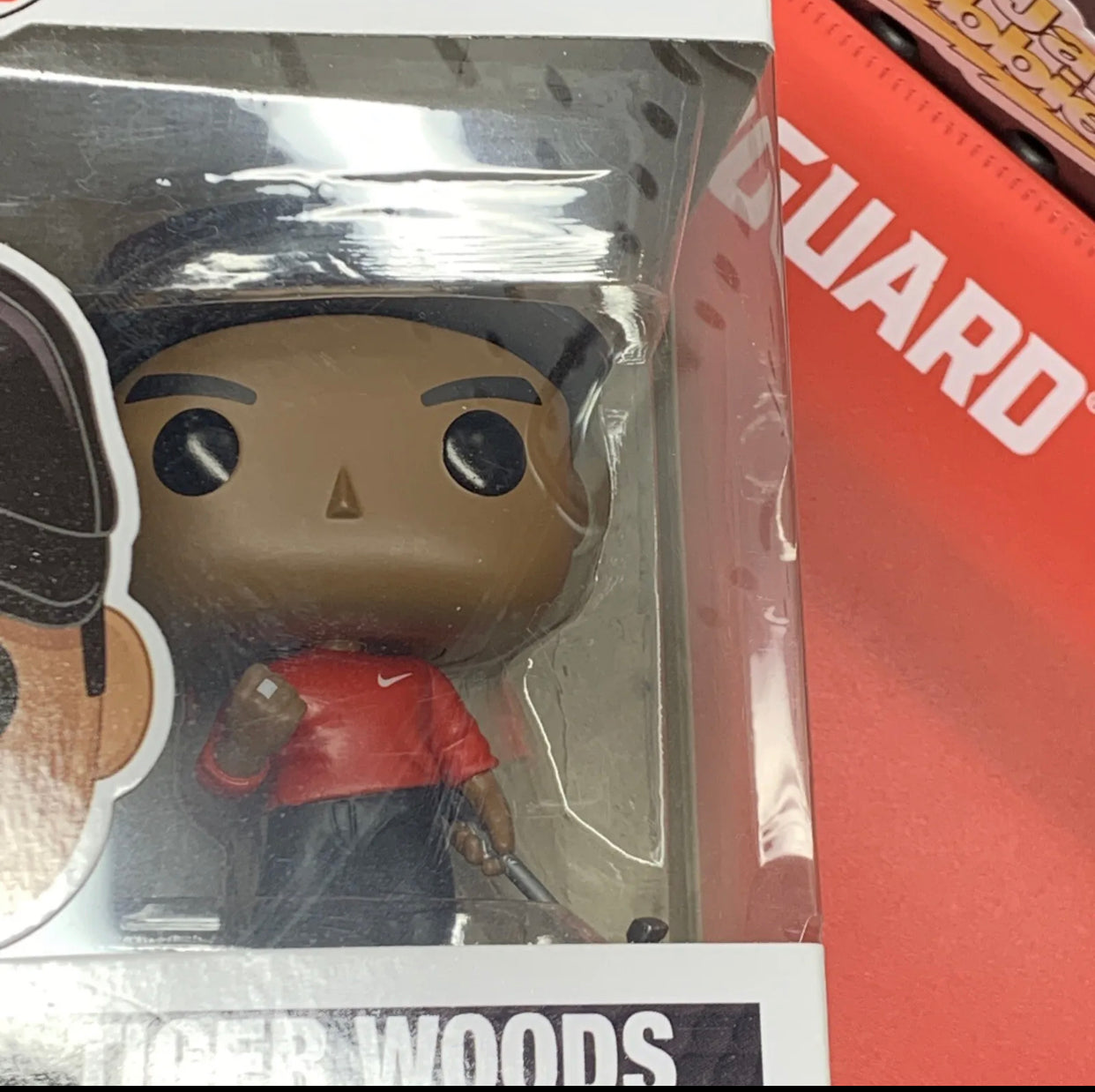 New Authentic Funko POP Golf  Tiger Woods  Red Shirt 01