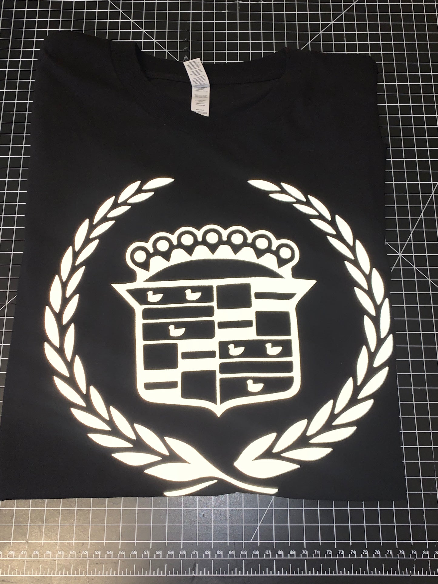 Reflective Cadillac logo long sleeve shirt  3x