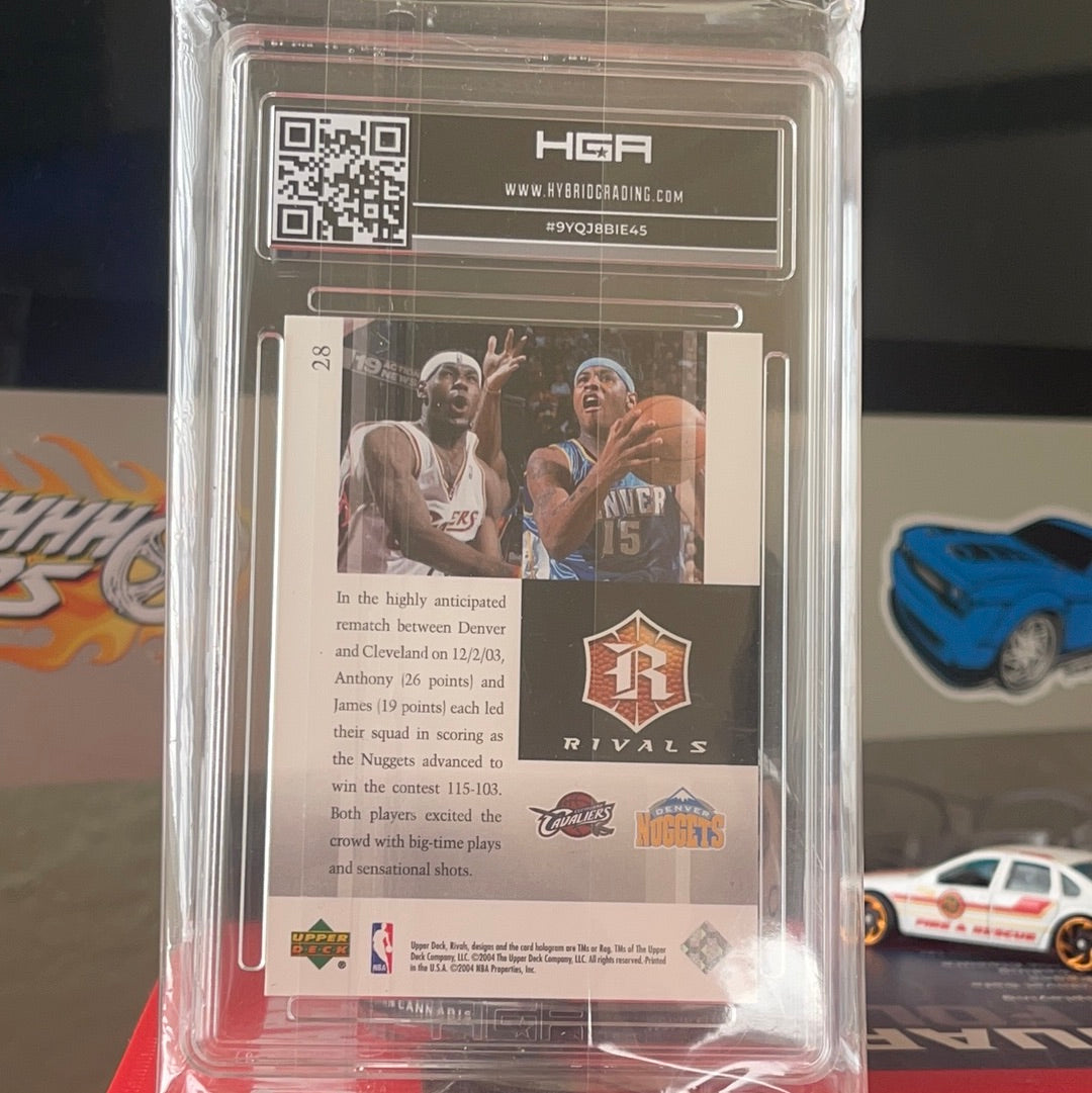 Lebron James and Carmelo Anthony Upper Deck Rivals Graded 9.5