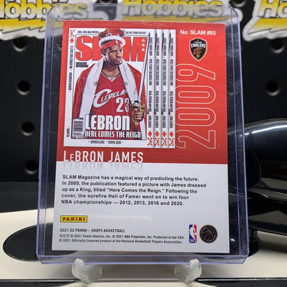 Lebron James 2021-22 Panini NBA Hoops SLAM Base Insert
