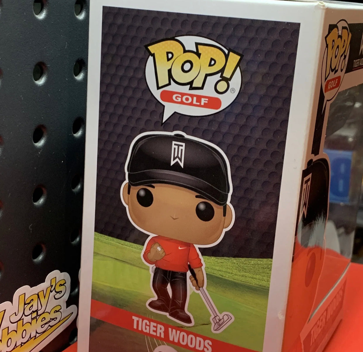 New Authentic Funko POP Golf  Tiger Woods  Red Shirt 01