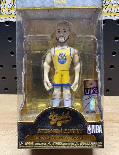 FUNKO GOLD STEPHEN CURRY PREMIUM VINYL FIGURE 5 INCH NBA GOLDEN STATE CHASE SG