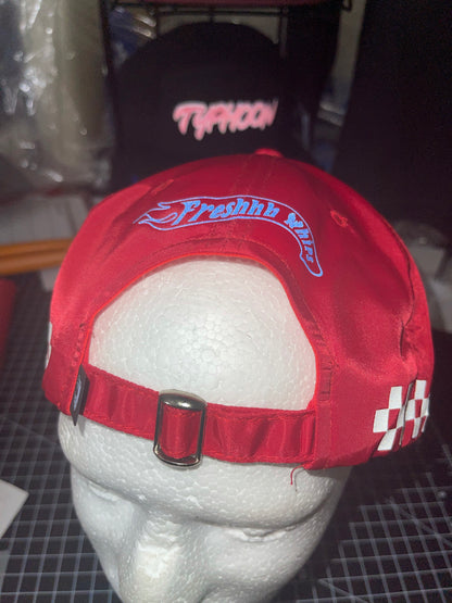 Red Reflective Heartbeat of America 🏁 5 Panel Racer Cap