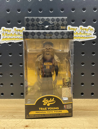 FUNKO GOLD TRAE YOUNG PREMIUM VINYL FIGURE 5 INCH NBA ATLANTA HAWKS CHASE SG